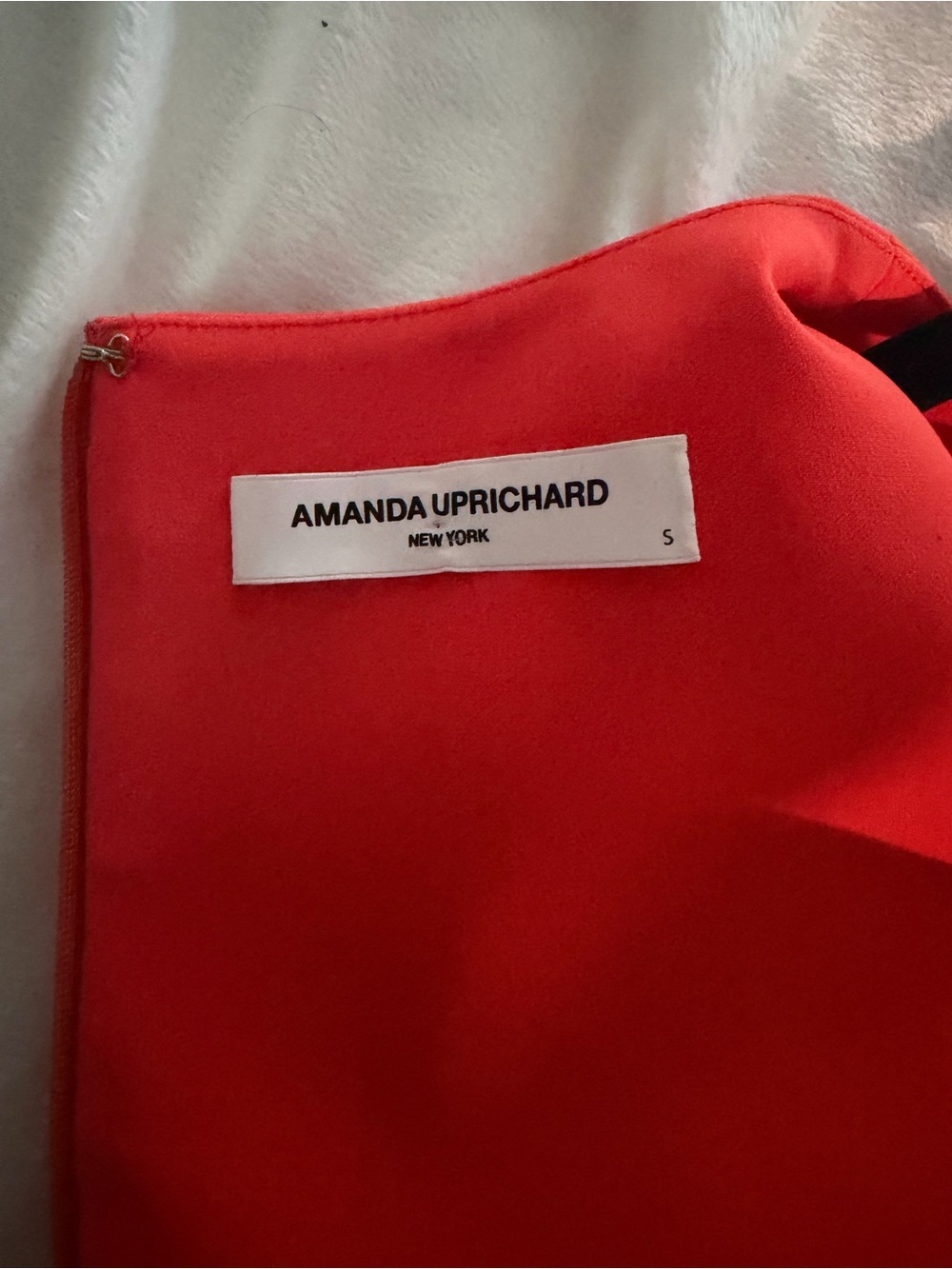 Amanda Uprichard Red Sleeveless puzzle piece Mini Dress - Picture 3 of 3